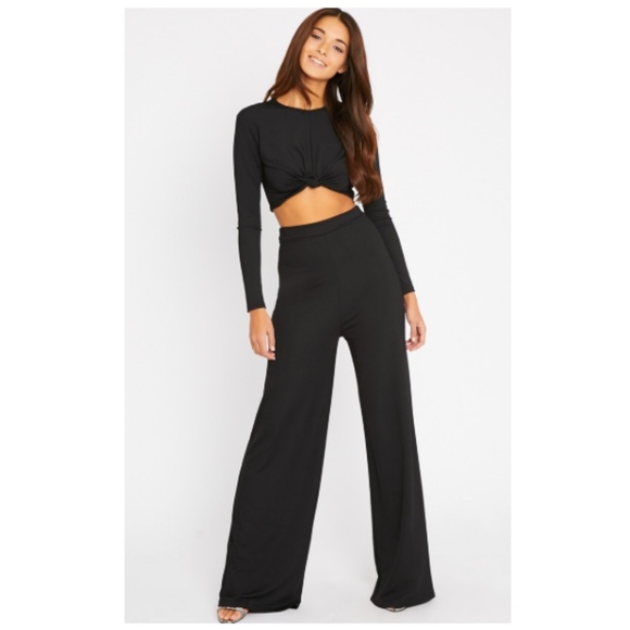 pretty little thing black flares